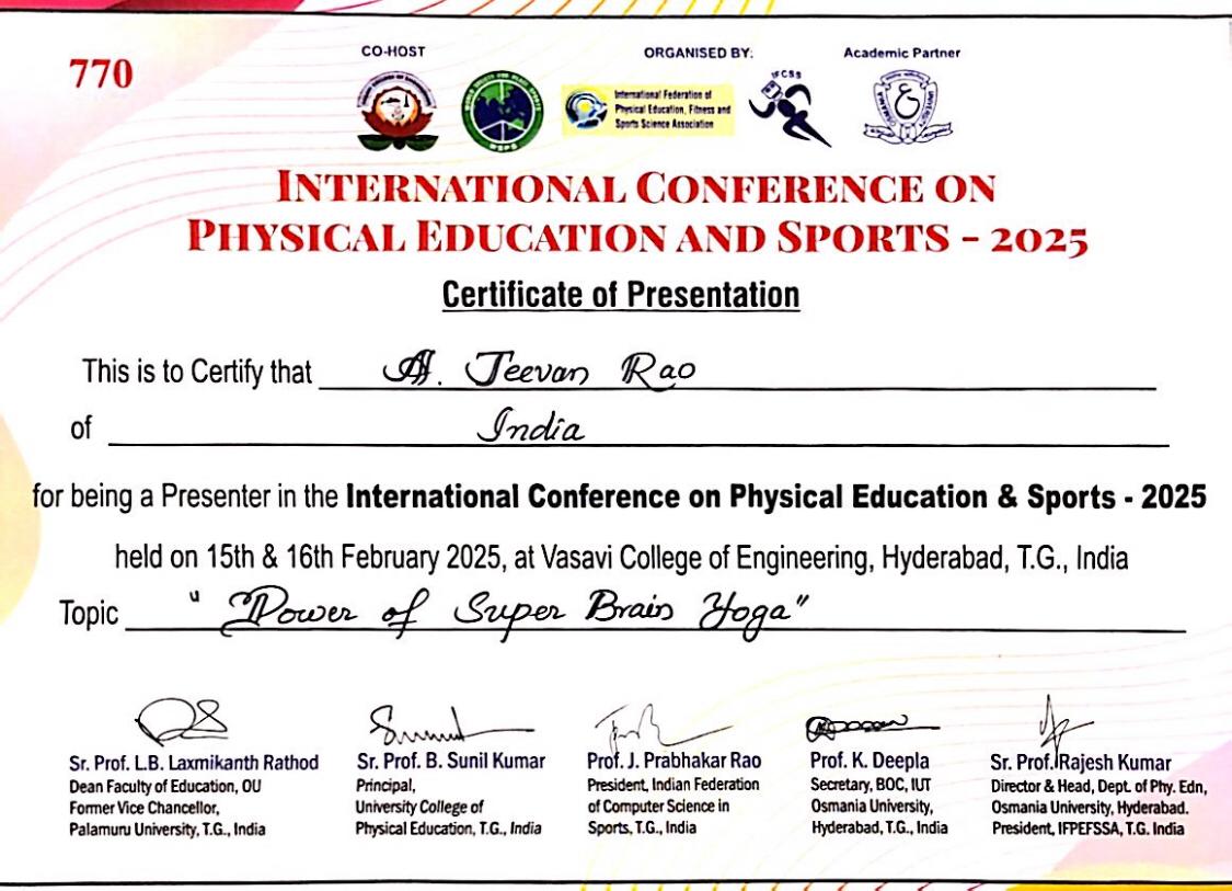 International Conference on Physical Education & Sports