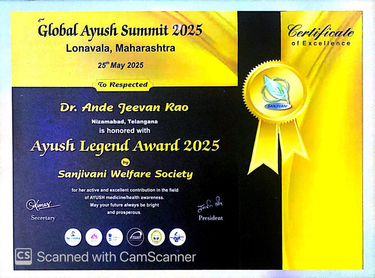 AYUSH Legend Award-2025