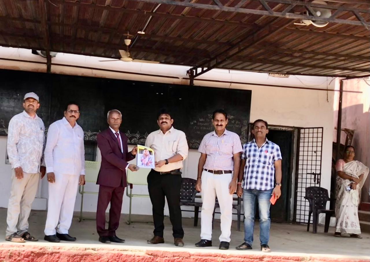 Copy of research published in SCERT Compendium presented to HM for reference in the school library. - Workshop on "Super Brain Yoga" at Zilla Parishad High School, Aloor, Nizamabad Dist.