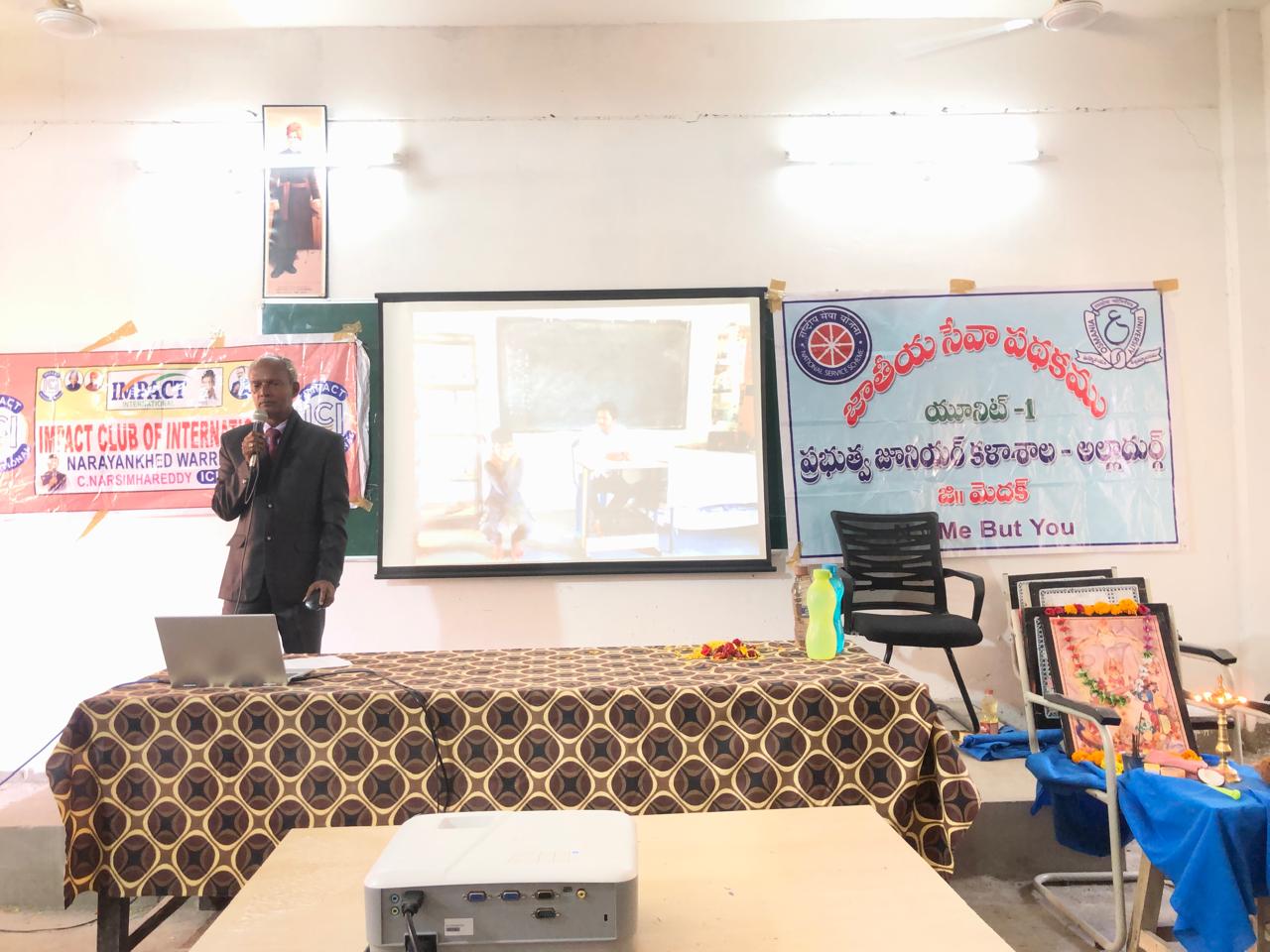 Workshop on Super Brain Yoga at Govt. Junior College, Alladurg, Medak Dist.