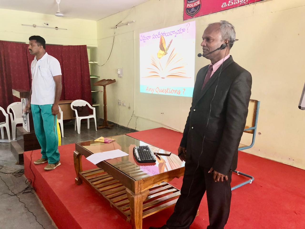 Awareness program on Super Brain Yoga at VII-Battalion, Dichpally, Nizamabad Dist. on 26-07-2018