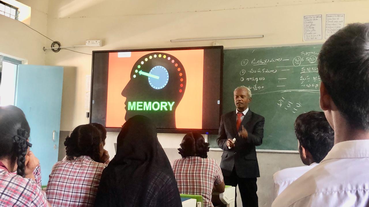 Workshop on Super Brain Yoga at Zilla Parishad High School, Qutbullapur, Medchal-Malkajgiri Dist.