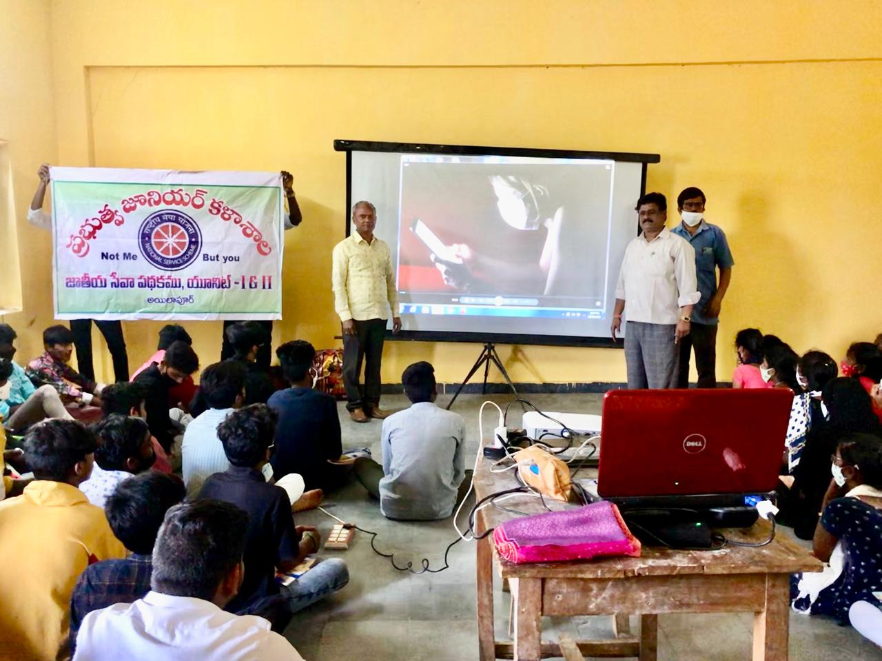 Workshop on Super Brain Yoga at Govt. Junior College, Ailapur, Nizamabad Dist. sponsored by National Service Scheme Unit-I & Unit-II.