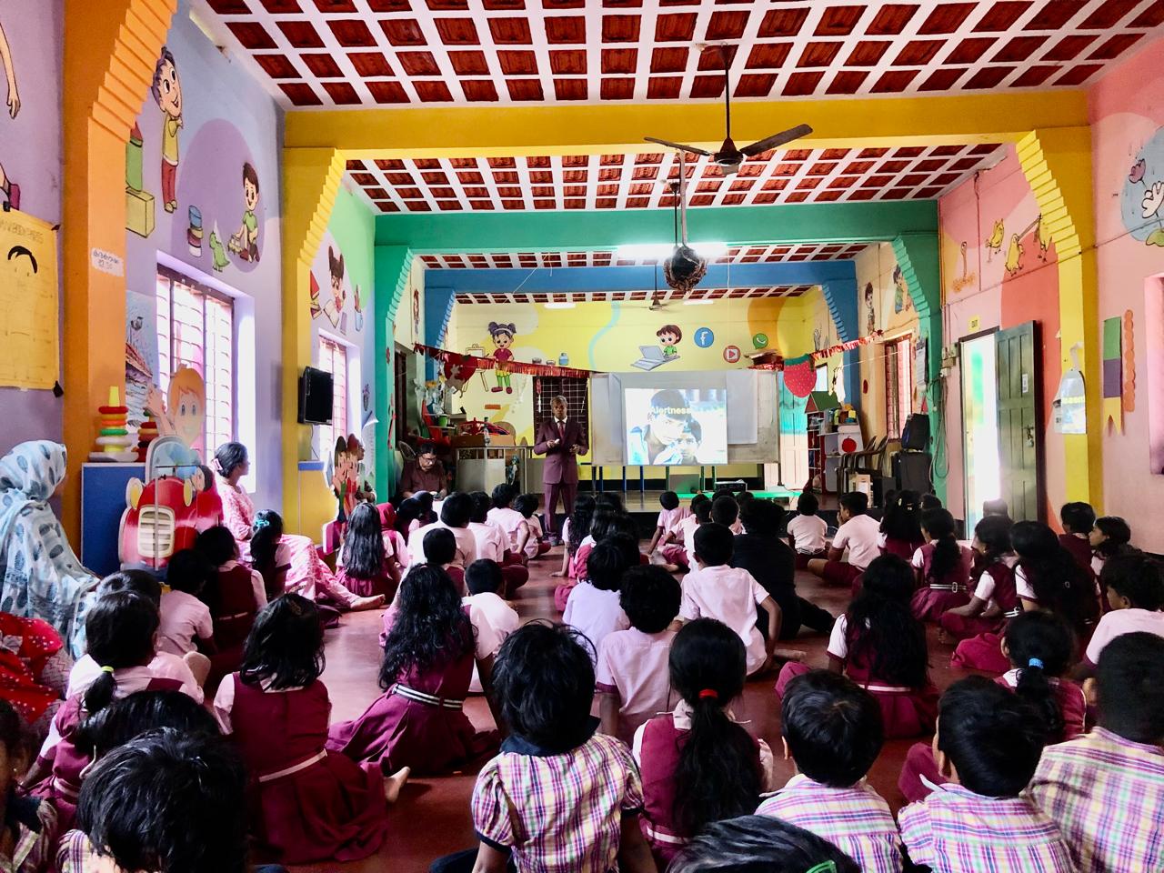 PPT on Super Brain Yoga at Govt. L. P. School, Velleri, Ponnani, Malappuram Dist., Kerala stat