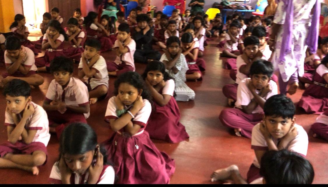 Workshop on Super Brain Yoga at Govt. L. P. School, Velleri, Ponnani, Malappuram Dist., Kerala state.