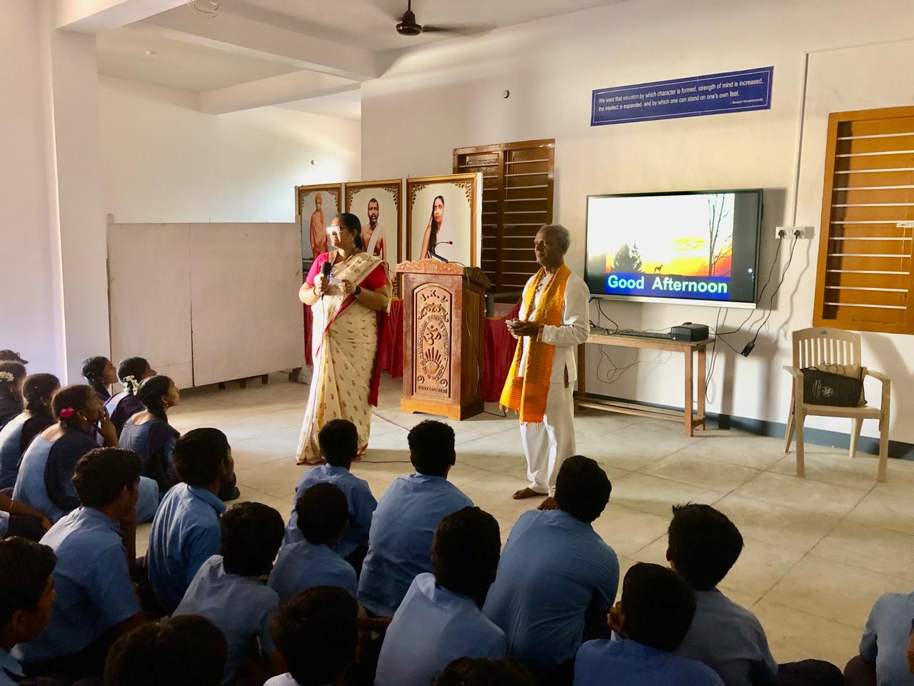 Feedback by Principal - Workshop on Super Brain Yoga at Vivekananda Kendra Matric Higher Secondary School, Kanyakumari, Tamil Nadu state.