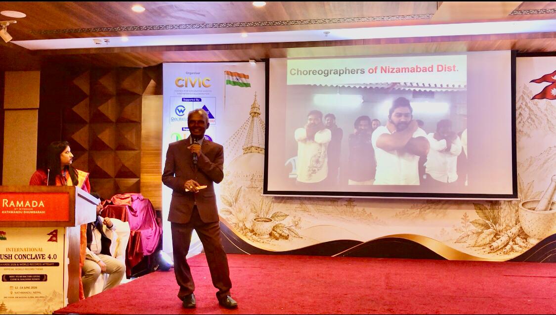 Paper presentation on Super Brain Yoga " in International AYUSH Conclave 4.0 organized at Kathmandu, NEPAL country.