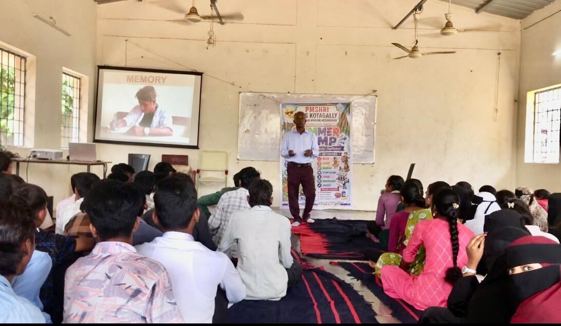 Power Point Presentation to SSC Supplementary Students  on Super Brain Yoga at  Govt. High School, Kota Gally (Shankar Bhavan), Nizamabad on 16-05-2026.